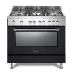 ELBA GAS COOKER| 90CM, 6 GAS BURNERS+ GAS OVEN(RED)-EA966FG NG|- DELUXE.COM.NG