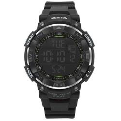 ARMITRON 40/8254BLK Men’s Digital Chronograph Watch with Black Resin Strap