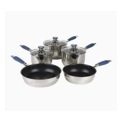 Russell Hobbs | Opulence 5 Piece Cookware Set - Stainless Steel - deluxe.com.ng