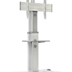 Video Conferencing Equipment Floor Stand for 32″- 65″ Screen With Camera Tray and Codec Shelf - deluxe.com.ng