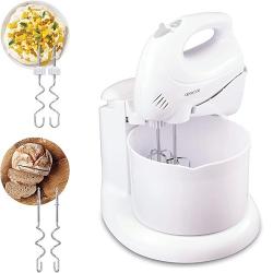 KENWOOD 250W Stand Mixer Hand Mixer (Electric Whisk) with 2.7L Rotary Bowl, 6 Speeds + Turbo Button | HM430 - deluxe.com.ng