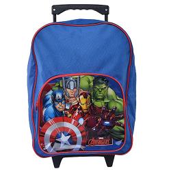 Marvel Avengers Trolley & Backpack School Bag For Boys- Blue And Red In Colour 