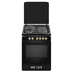  NEXUS GAS COOKER -BLACK | NX-6004 (3+1) - deluxe.com.ng