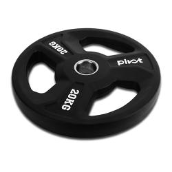 PIVOT FITNESS P2470.20 OLYMPIC RUBBER PLATES 20KG (Pair) - Deluxe.com.ng