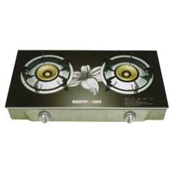 Restpoint 2 Gas Burner With Glass Top Table  Stove | RC-26TBS - deluxe.com.ng 