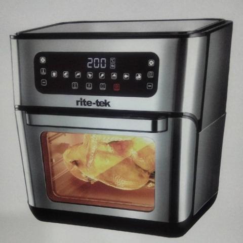 RITE-TEK 10L AIR FRYER LF 10XL | 10L | 3.2KG FRENCH FRIES | BAKE | GRILL | ROAST | OIL FREE -- Deluxe.com.ng