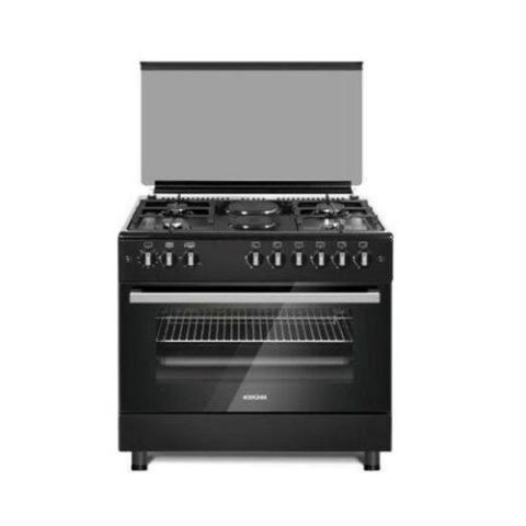 Bruhm 90 x 60 Gas Cooker | BGC-9642IB Black Finish - deluxe.com.ng