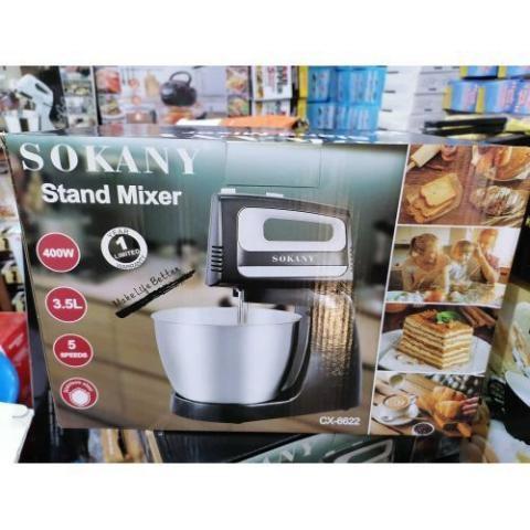 Sokany | ELECTRIC CAKE MIXER WITH 3.5L STAINLESS STEEL BOWL- deluxe.com.ng
