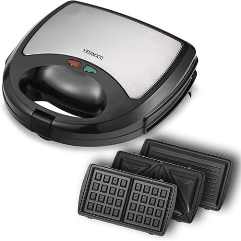 Kenwood 3 In 1 Compact Size Bread Toaster/Sandwich Maker | SMM01.A0BK - deluxe.com.ng