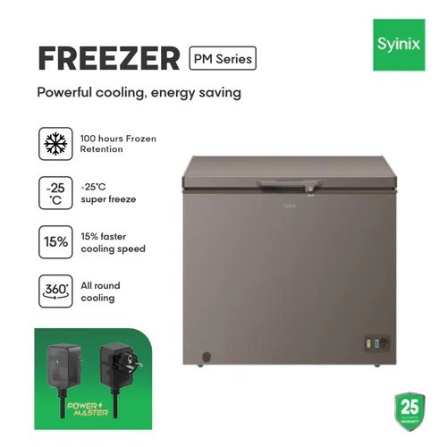 Syinix 208L Chest Freezers | FZ270F03S - deluxe.com.ng