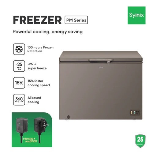 Syinix 245L Chest Freezers |  FZ320F03S - deluxe.com.ng
